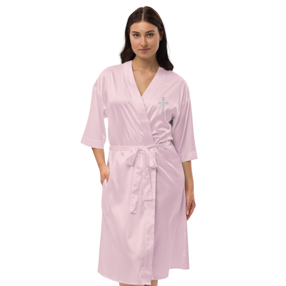 CC Logo Satin robe