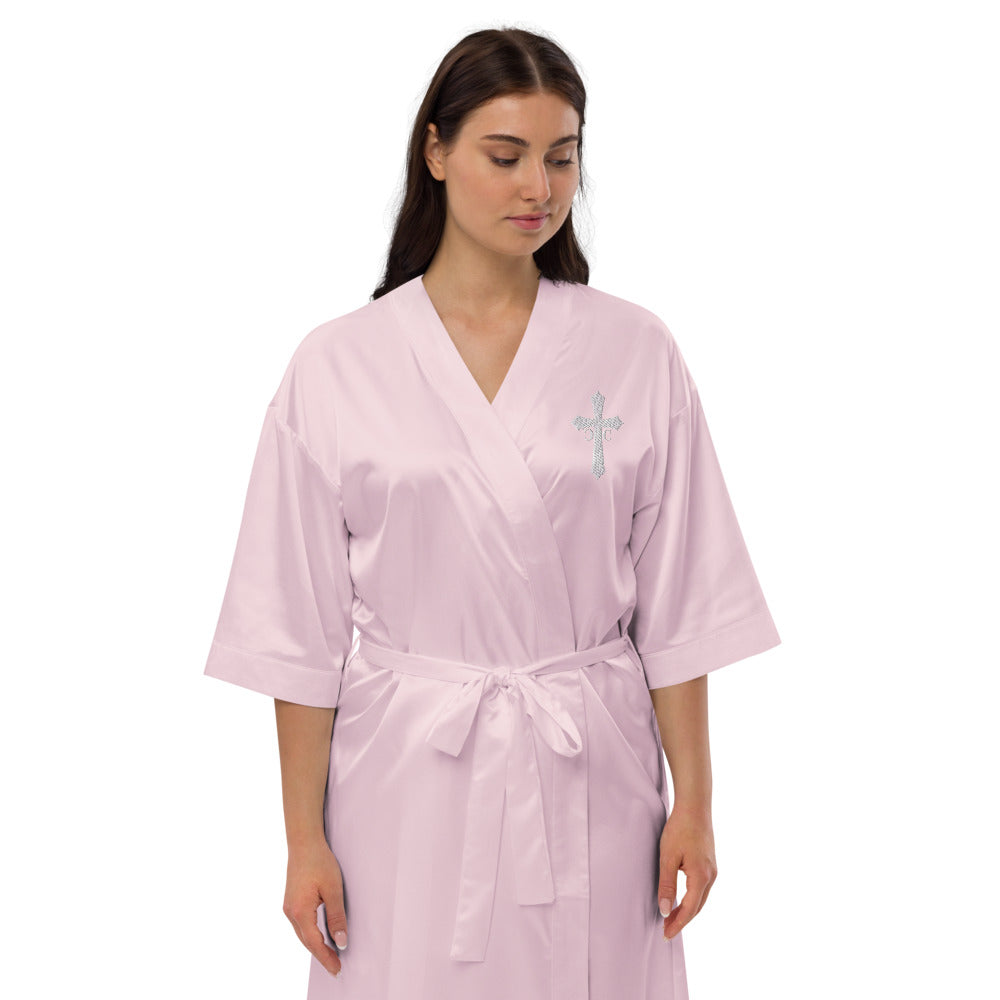 CC Logo Satin robe