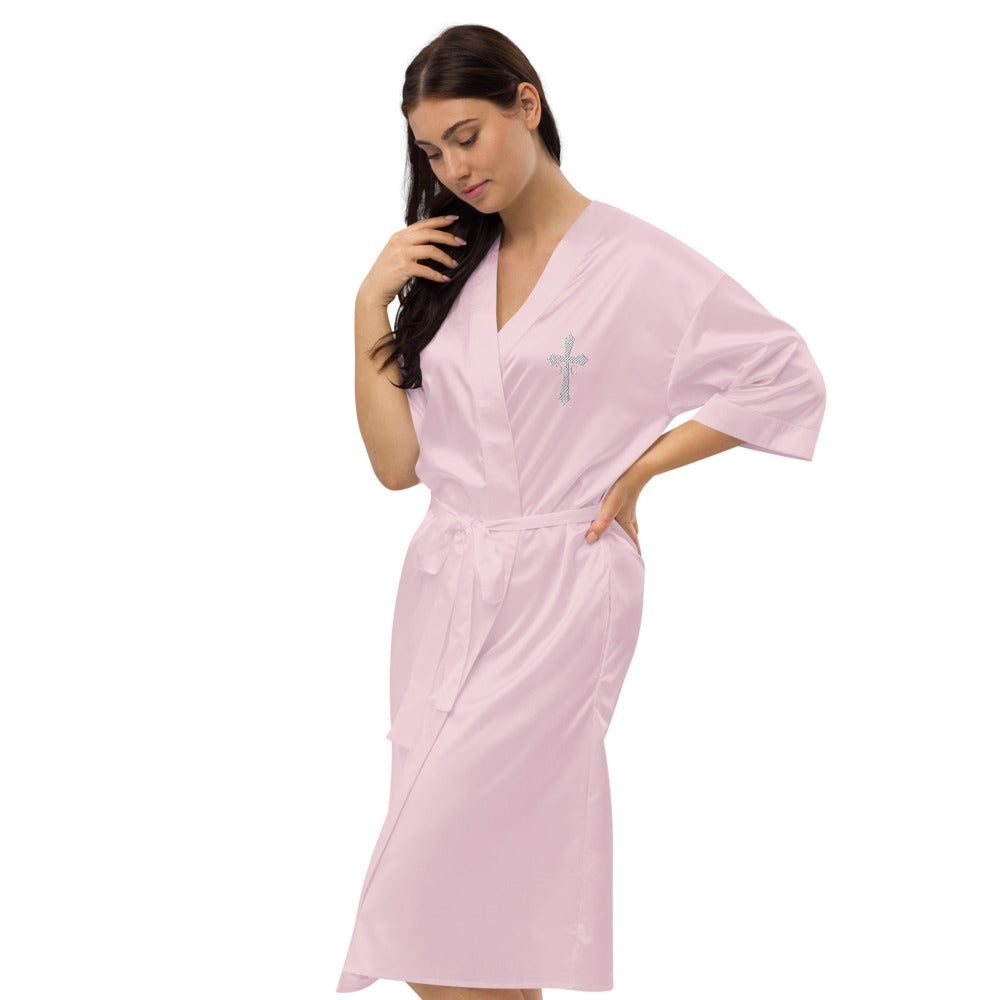 CC Logo Satin robe