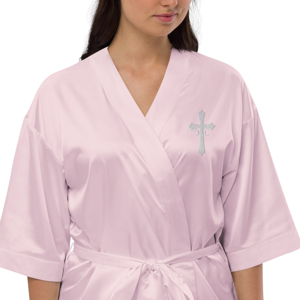 CC Logo Satin robe
