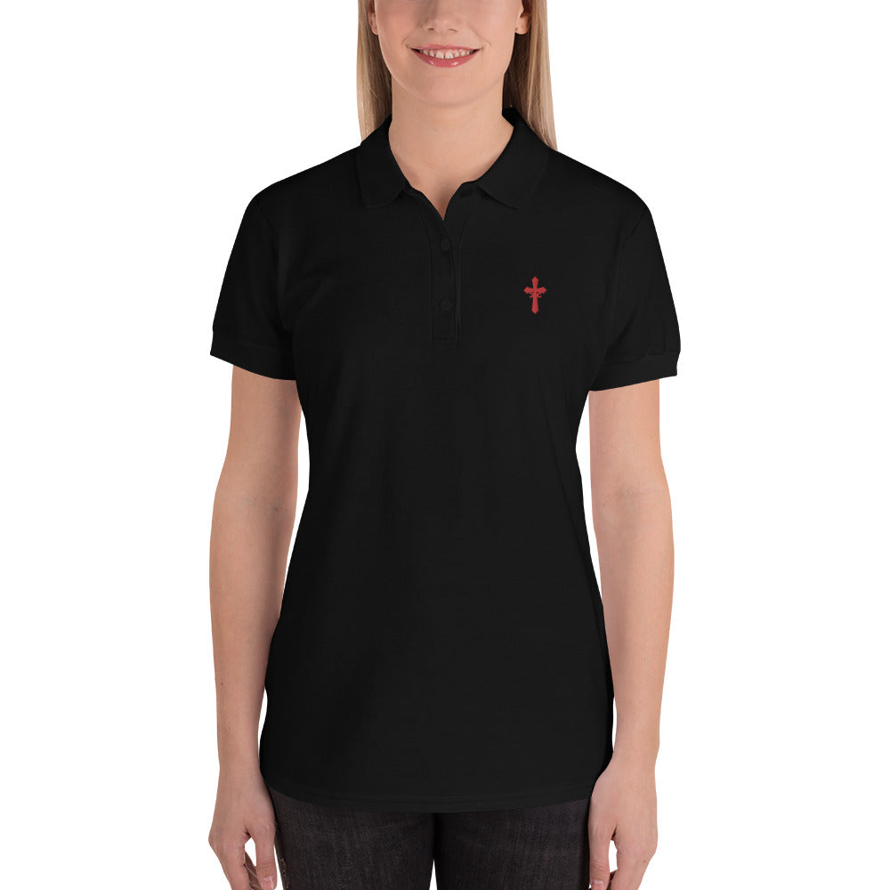 Crusade Combat Embroidered Women's Polo Shirt