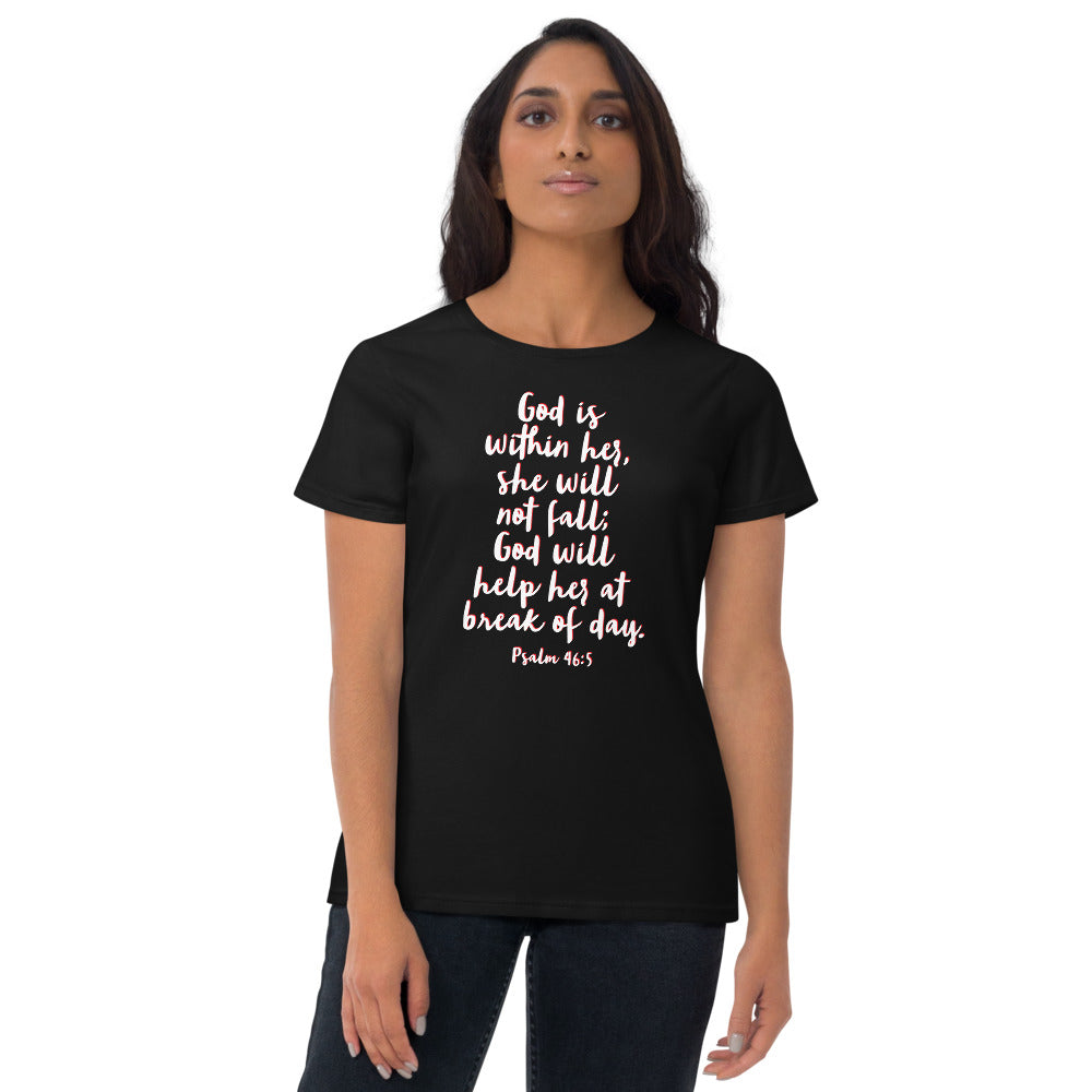 Psalm 46.5 Women's short sleeve t-shirt
